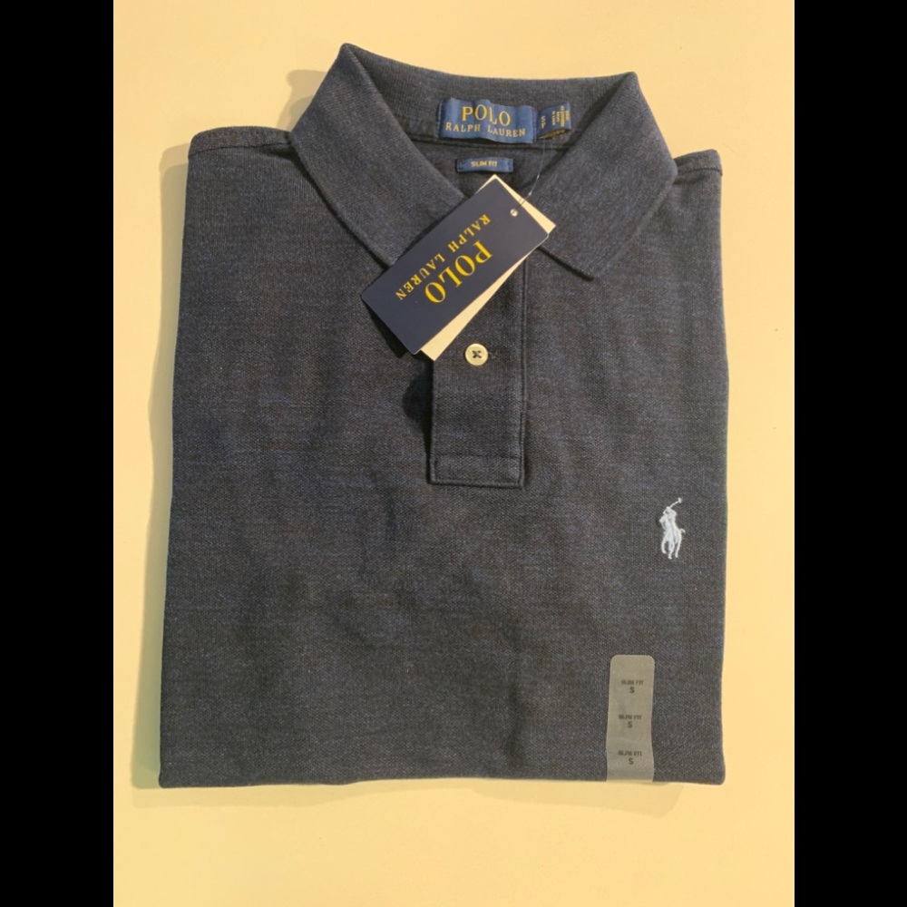 Polo Ralph Lauren Slim Fit Navy Polo NWT